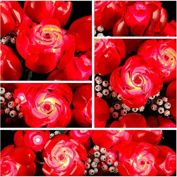 YEABRICKS LED Lighting Kit for LEGO Bouquet of Roses 10328 - No Lego Model - Picture 9 of 9